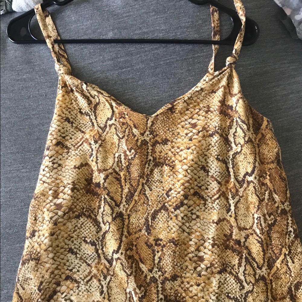 Reformation Snake skin tank 🐍